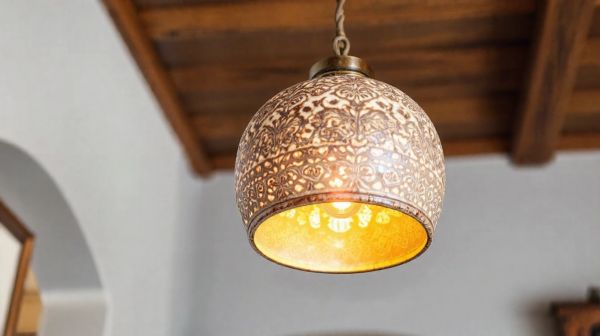 Découvrez la suspension céramique vintage pour un éclairage raffiné