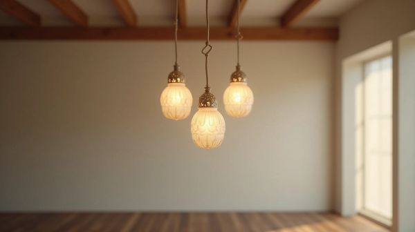 L'éclairage élégant de la suspension céramique vintage